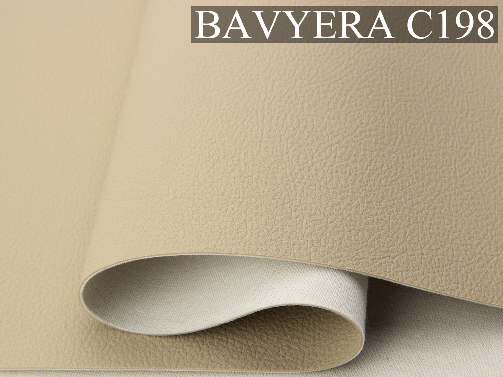 Автомобільний шкірзам BAVYERA C198 беж, на тканинній основі (ширина 1,40 м) Туреччина
