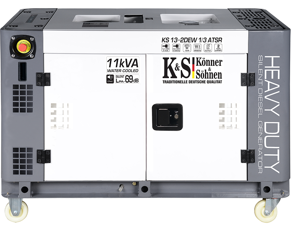 Дизельний генератор Könner&Söhnen KS 13-2DEW 1/3 ATSR (8 кВт, 1/3 фази, АВР)