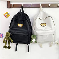 Шкільний тканинний рюкзак із вишивкою Ведмежати, фото 4