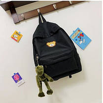 Шкільний тканинний рюкзак із вишивкою Ведмежати, фото 3