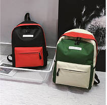 Стильні тканинні барвисті рюкзаки для школи, фото 3