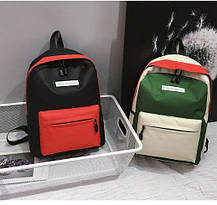 Стильні тканинні барвисті рюкзаки для школи, фото 4