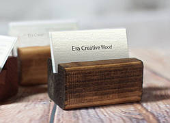 Візитниця настільна дерев'яна №1 (4х4х8 см) | Era Creative Wood