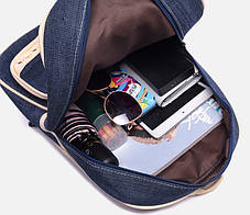 Джинсовий рюкзак із нашивками Кішки, фото 3