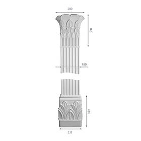Пілястра з гіпсу, гіпсова пілястра ка-104