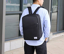 Стильні місткі тканинні рюкзаки унісекс для старшокласників, фото 2