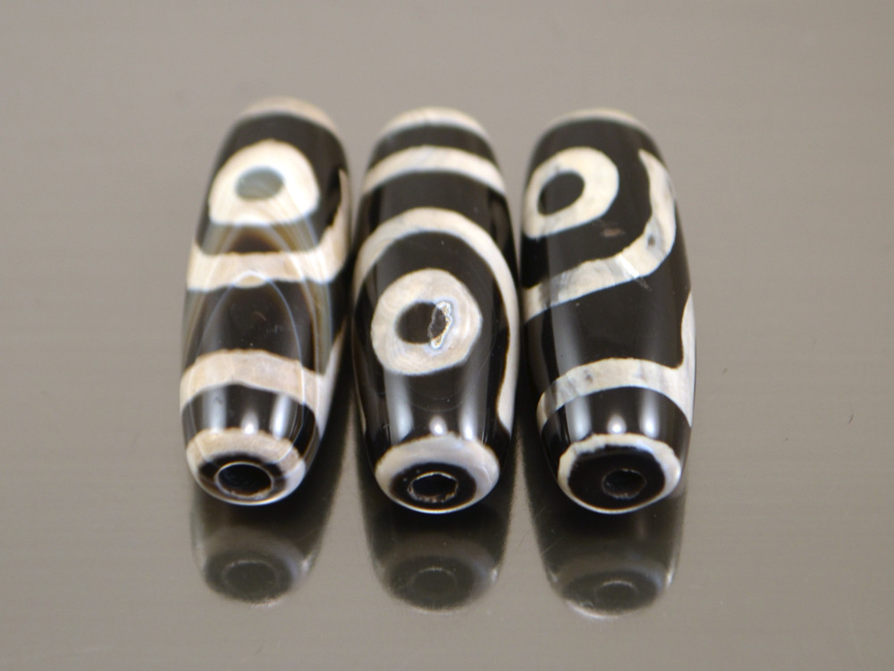 Бусина Дзі 2 очі — підсилює любов, гармонізує відносини 2 сорт, фото 1