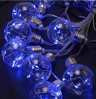 Гірлянда електрич. Роса 10LED синій L-5м H-60мм №1366-02(20)