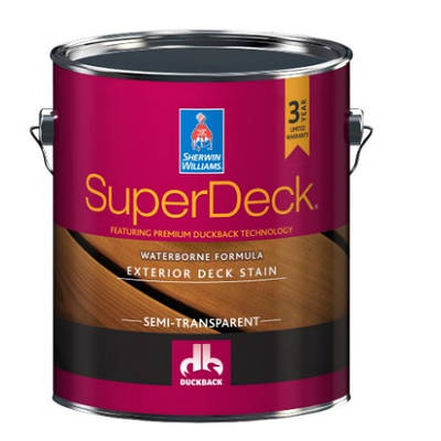 SuperDeck Exterior WB Semi-Transparent Stain - напівпрозоре просочення на дереві. Sherwin-Williams