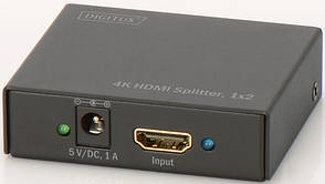 Подовжувач Digitus 4K HDMI Splitter Чорний (DS-46304), фото 2