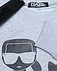 Світшот чоловічий меланж KARL LAGERFELD №3 GRI L(Р) 21-202-002, фото 2