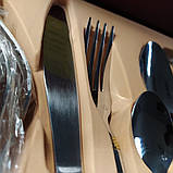 Набір столових приборів 24 предмета подарунковий з позолотою на 6 персон ZPT-1001, фото 4