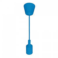 Світильник підвісний стельовий (цоколь Е27, пластик, блакитний) лампа підвісна VOLTA