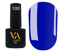 Гель-лак Valeri Color № 100 (ярко-синий, эмаль), 6 мл