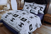 Двуспальное постельное белье с брендовым логотипом