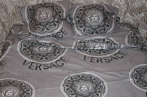 Двоспальне постільна білизна голд Versace