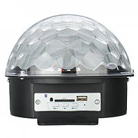 Светодиодный диско шар LED Crystall Magic Ball Light с пультом