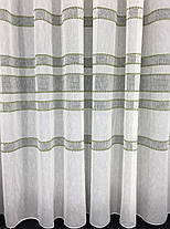 Тюль Льон "Лейла", Зелена смужка, фото 4