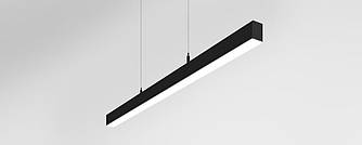 Лінійний LED світильник підвісний INNOVO 40W Horoz Electric чорний