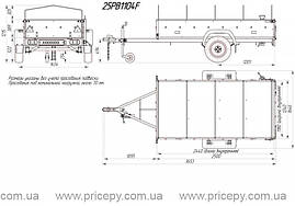 Причіп бортовий Кияшко 25PB1104F, фото 2