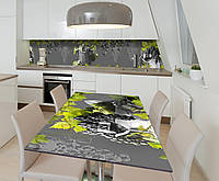 Наклейка 3Д виниловая на стол Zatarga «Виноград Лоза» 600х1200 мм для домов, квартир, столов, кофейн,
