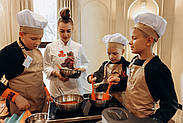 Комплект дитячий Latte Junior 7-12 років | Фартух + Ковпак + Нарукавники Білий, фото 8