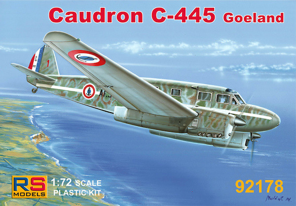 Пластикова модель 1/72 RS models 92178 Французький багатоцільовий літак Caudron C-445 Goeland