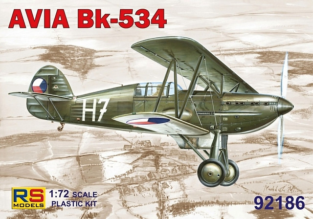 Пластикова модель 1/72 RS models 92186 Чехословацький винищувач Avia Bk-534