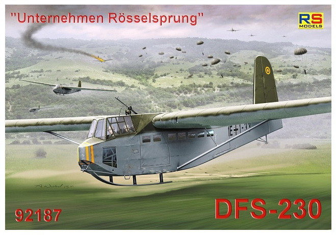 Пластикова модель 1/72 RS models 92187 Німецький транспортний планер DFS 230 "Unternehmen Rösselsprung"