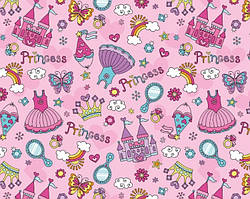 Подарунковий папір для паковання " Принцеса", 5 шт./пач.