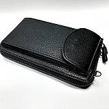 Клатч гаманець чорного кольору, фото 2