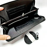 Клатч гаманець чорного кольору, фото 5