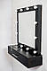 Роздільне настінне місце візажиста MARKSON Mia light М611, чорне, фото 2