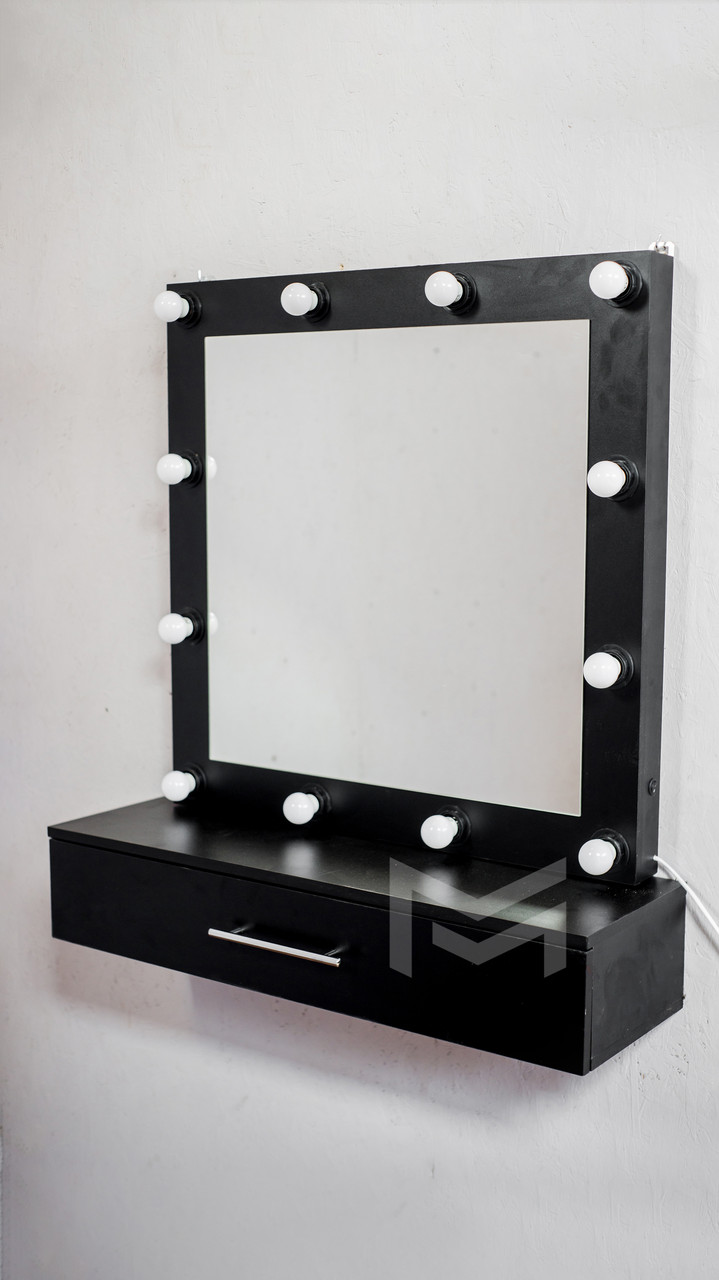 Роздільне настінне місце візажиста MARKSON Mia light М611, чорне, фото 1