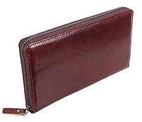 Дизайнерський гаманець на блискавці COFFEE002-4 Бордовий