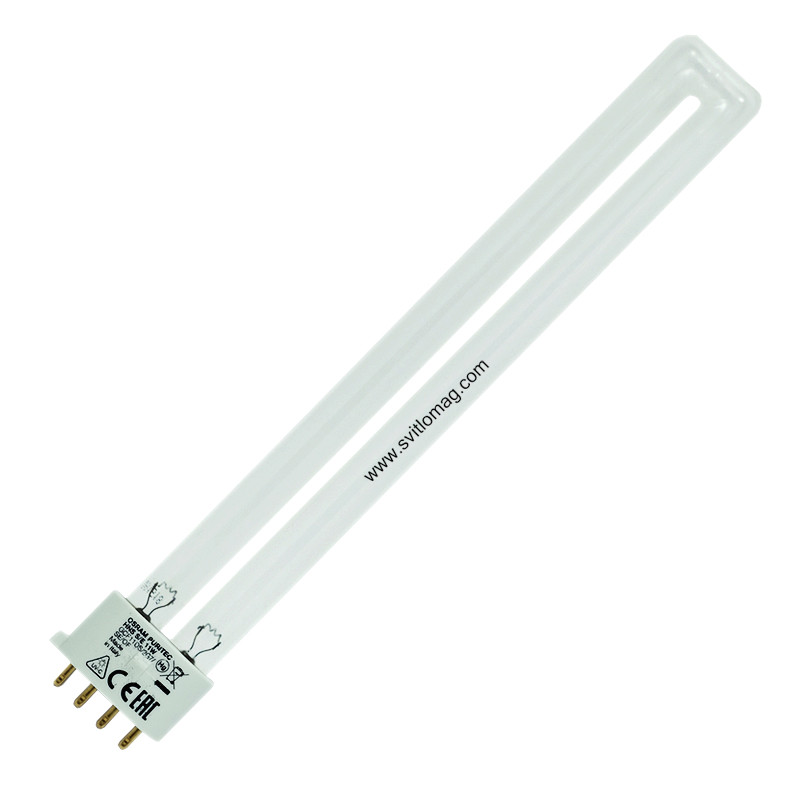 Лампа бактерицидна ультрафіолетова HNS S/E 11w OSRAM 2G7 PURITEC UV-C, фото 1