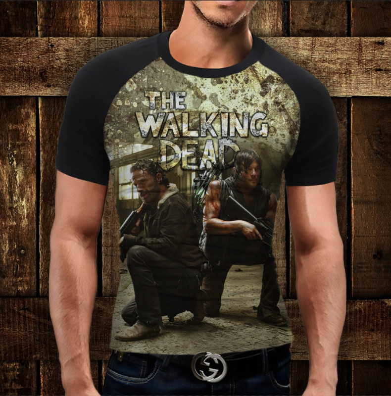 Футболка-реглан з 3D принтом Ходячі Мерці/THE WALKING DEAD ВСІ Розміри, фото 1