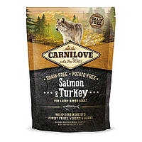 Сухой корм Carnilove (Карнилав) Salmon & Turkey Adult Large Breed для взрослых собак крупных пород 1,5 кг