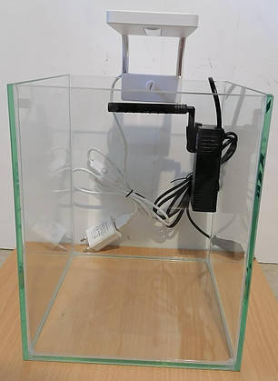 Акваріумний набір - акваріум куб CUBE 10 L, 20*20*25 см, 4 мм, фото 2
