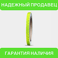 Универсальная светоотражающая самоклеющаяся лента для контурной маркировки транспорта (желтый цвет) 1 м