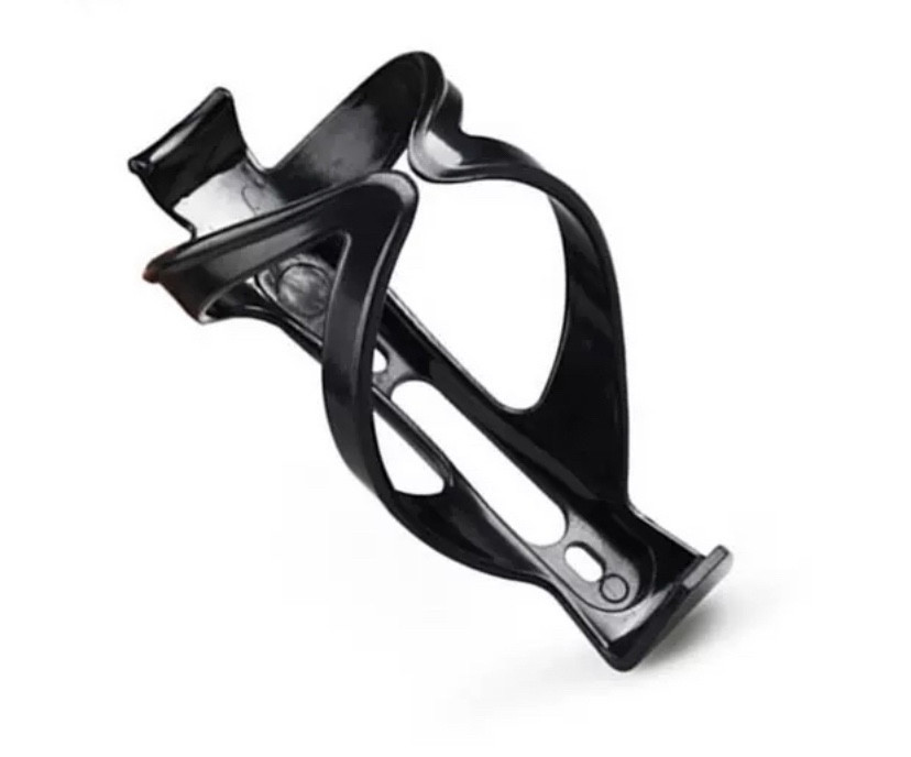 Пластиковий фляготримач для велосипеда, тримач пляшки велосипедний у чорному кольорі