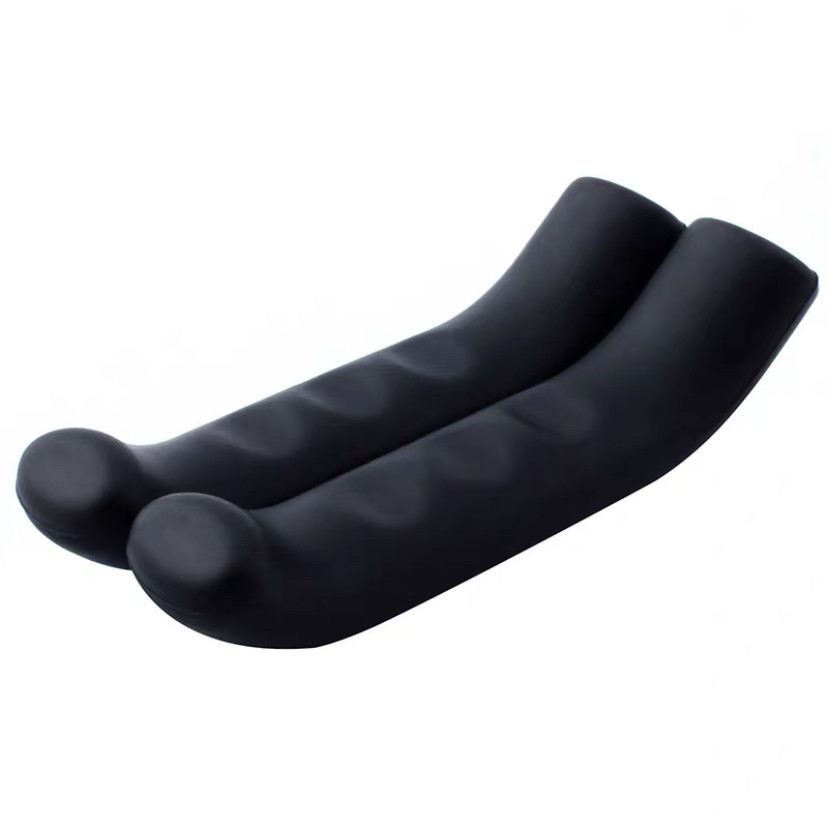 Силіконова накладка/чохол на ручці гальма велосипеда Soft travel (чорний) 1 пара, фото 1