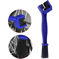 Щітка для чищення та миття велосипедного ланцюга та зірочок від бруду, вело щітка (синій)