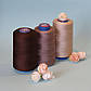 Нитки конус/колір коричневий/100% поліестер/40/2/бобіна 4000 ярдів ( приблизно 3500 м), фото 4