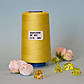 Нитки конус/колір жовтий/100% поліестер/40/2/бобіна 4000 ярдів ( приблизно 3500 м), фото 2
