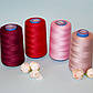 Нитки конус/колір бордовий/100% поліестер/40/2/бобіна 4000 ярдів ( приблизно 3500 м), фото 3