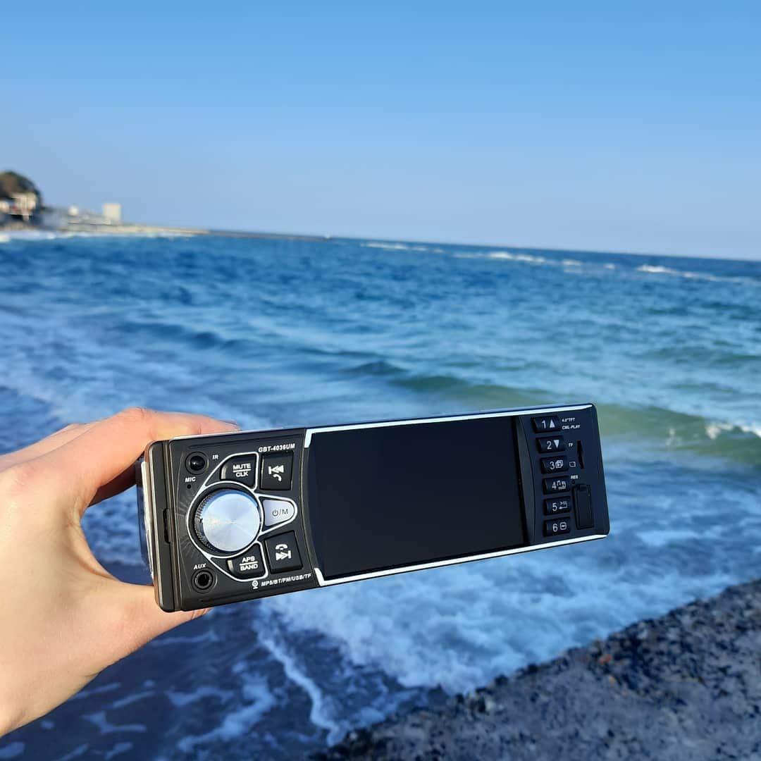 Автомагнітола Pioneer 4036CRB з екраном 4.1 дюйма, Bluetooth, AUX, USB + ПУЛЬТ НА РУЛЬ + АМЕРА