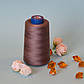 Нитки конус/колір світло-коричневий/100% поліестер/40/2/бобіна 4000 ярдів ( приблизно 3500 м), фото 2