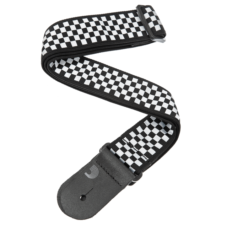 Гітарний ремінь D'ADDARIO 50C02 NYLON WOVEN GUITAR STRAP (CHECK MATE), фото 1