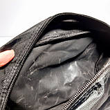 Косметичка чоловіча чорна без підкладки, фото 5